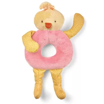 美國Bunnies By The Bay海灣兔,黃小鴨粉色環狀搖鈴,Rattle Me Emmie