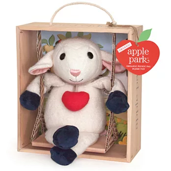 【 美國 Apple Park 】有機棉玩偶彌月禮盒 - 鞦韆小羊