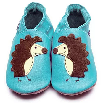 英國製Inch Blue,真皮手工學步鞋禮盒,Spike-Turquoise(6~12M)