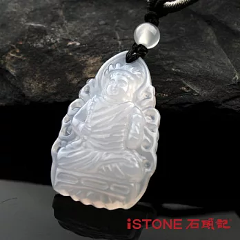 石頭記 不動尊菩薩項鍊-白玉髓(生肖雞)