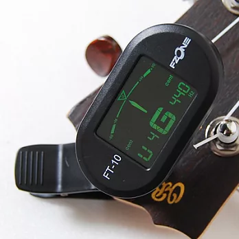 FZONE 烏克麗麗/吉他 5合1 可微調 調音器(黑)