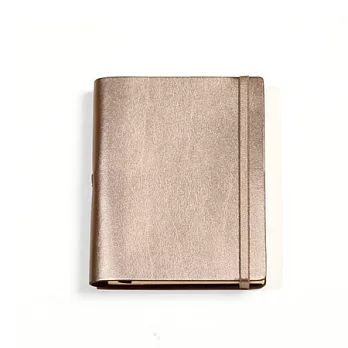 Jadeco / 客製 Vattern notebook平紋皮革筆記本 A6 空白內頁金色