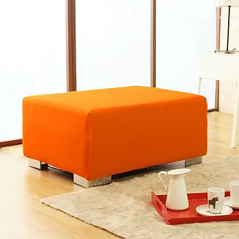 《Homebeauty》大和防蹣抗菌彈性沙發罩/沙發套-小腳椅活力橘