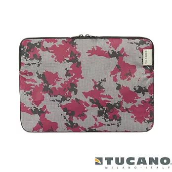 Tucano FLUIDO 潑漆迷彩風格 13 吋內袋卡姆紫紅