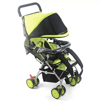 YIP-baby 五點式多功能揹架推車綠色