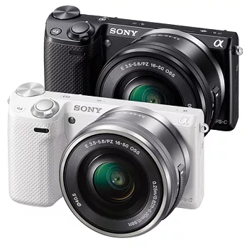 SONY NEX-5T附16-50mm 變焦鏡組*(中文平輸) - 加送相機清潔組+硬式保護貼白色