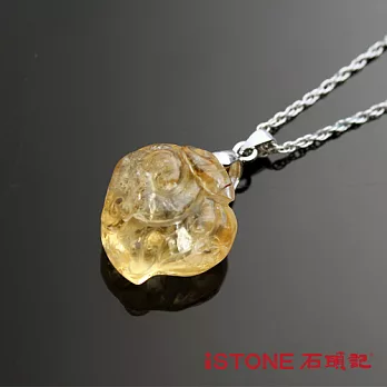 石頭記 黃水晶開運項鍊-如意多壽黃水 晶