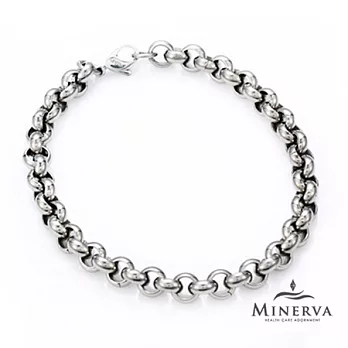 MINERVA 《雙環》純鈦手鍊 A04120.5銀色