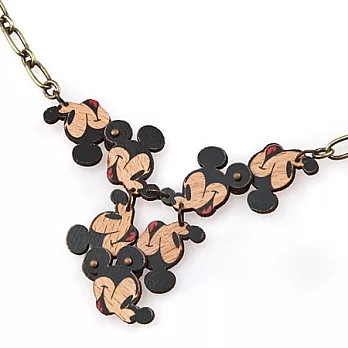 【DISNEY COUTURE】美國前衛設計師 DRx 聯名系列~米奇木質連環多墜項鍊