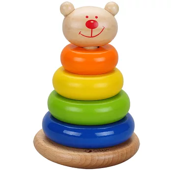 德國【classic world】經典木玩客來喜熊熊套圈圈