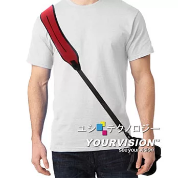 【單機用】單眼 DV 相機 簡約款止滑加強型舒壓背帶 斜背單肩背帶_紅色