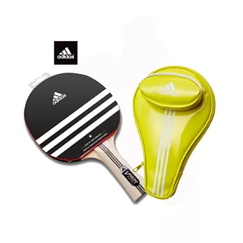 adidas Vigor 120 桌球拍搭配粉彩拍套 - 炫亮黃
