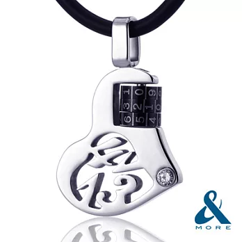 【&MORE】愛迪莫鈦鍺-MAGIC項鍊『一生一世』耀眼黑L