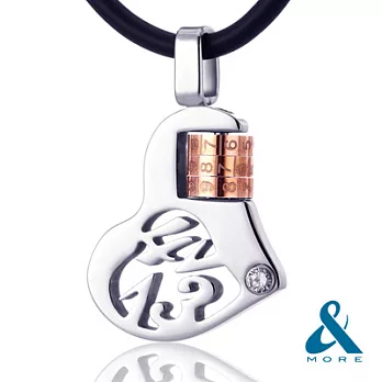 【&MORE】愛迪莫鈦鍺-MAGIC項鍊『一生一世』玫瑰金L