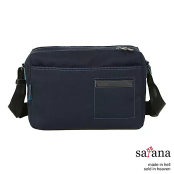 satana - 多功能簡約斜背包 -墨藍色