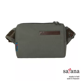 satana - 簡約兩用斜背包/腰包 -軍綠色