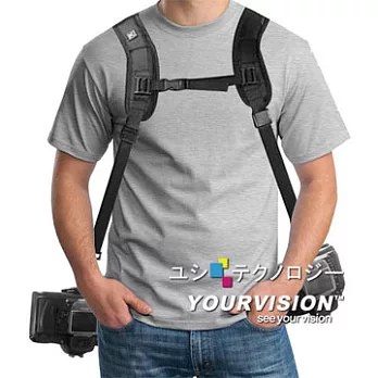 【雙機用】單眼 DV 數位相機 強化緩衝型舒壓背帶 雙肩背帶(贈清潔刷)