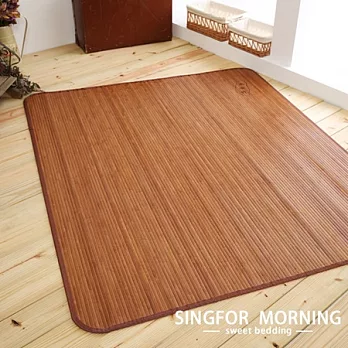 【幸福晨光】日式無線碳化孟宗竹涼蓆-雙人加大