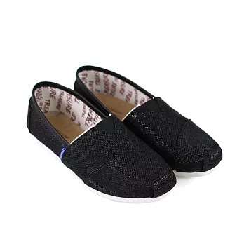 ◤Green Phoenix◥七彩亮片帆布懶人鞋35黑色