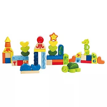 德國Hape愛傑卡 海洋動物積木