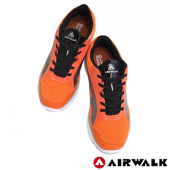 【美國 AIRWALK】勇者無懼輕量慢跑鞋-(活力潏)8.5活力潏
