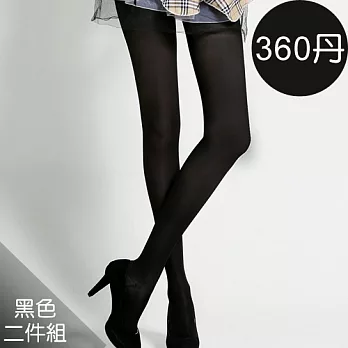 足下物語 360丹輕盈美腿襪2件組S-XL(黑)S黑