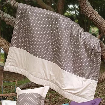 LITA麗塔 (光點-涼被) 綠/紫/棕 (三款)棕色