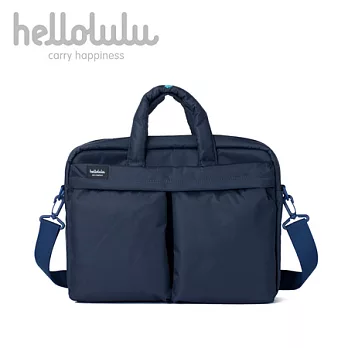 Hellolulu MIA-15吋筆電手提包-深藍