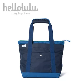 Hellolulu Finn-全天候購物包(小)-深藍