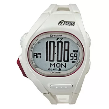 【ASCIS】亞瑟士Elite Racer SUPER專業運動錶 (白 CQAR0210)