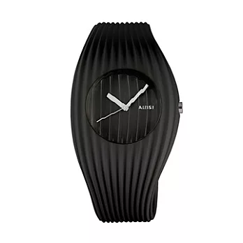 【ALESSI 】GrowWatch流線腕錶 (黑 AEAL26000)