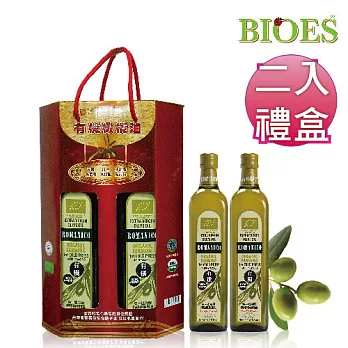 【囍瑞】蘿曼利有機冷壓 100%特級純橄欖油-750ml 伴手禮 ( 禮盒裝2入)