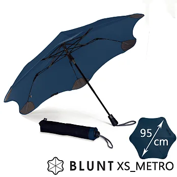 【紐西蘭BLUNT 保蘭特】抗強風 防反傘 抗UV 折傘海軍藍