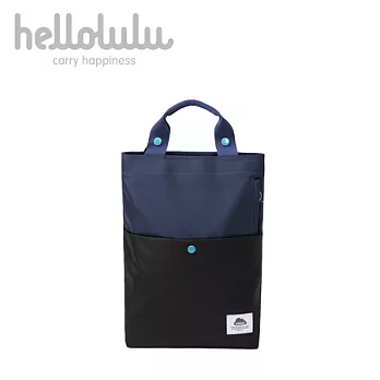 Hellolulu ISLA-雙色尼龍13吋筆電手提袋-黑