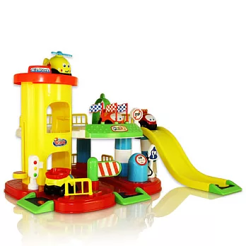 【Toy F1】Q版可愛停車塔(附滑行小汽車)無