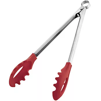《CUISIPRO》Pasta 可過濾義大利麵夾(紅37cm)