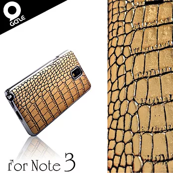Gaze Gold Croco Samsung Galaxy Note3 金漆鱷紋手工真皮背蓋保護殼