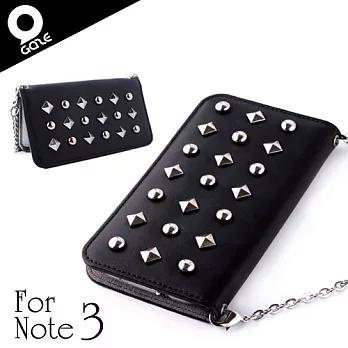 Gaze Glitter OX Samsung Galaxy Note3 手工鉚釘真皮保護套