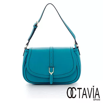 【Octavia 8 】馬蹄肩背包 小資裝很大半月肩背包 -綠藍綠藍