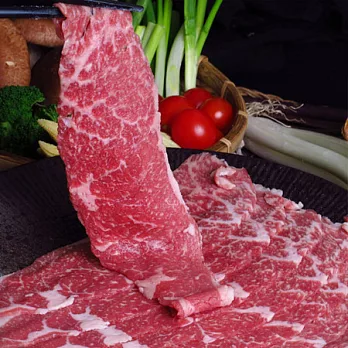 【澳洲霜降和牛壽喜燒】雙人份免運犀利特殺WAGYU特選澳洲和牛霜降肉片天然健康、牛肉中的極品再送柴魚昆布高湯一份 ##RT056