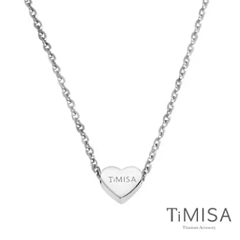 TiMISA《迷你幸運愛心(S)》純鈦項鍊(C)-40公分