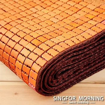 【幸福晨光】手工專利棉繩炭化麻將蓆-雙人加大