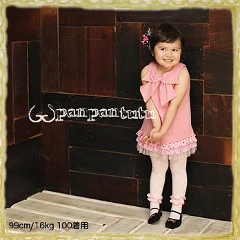 Panpantutu 大蝴蝶結洋裝-法國粉M-90CM