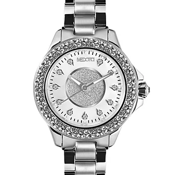 MEDOTA Farfalla.D法蝶系列 – 典雅閃耀晶鑽白女腕錶 - 37mm