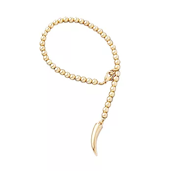 CC SKYE Rosary Bracelet 金色幸運牛角 亮金珠珠手鍊 附原廠禮物盒