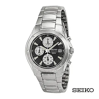 SEIKO 精工 經典簡約三眼款紳士錶 SND553