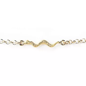 Dogeared Let It Slide 溜溜蛇 單墜 14K金手鍊 可調式 附原廠盒