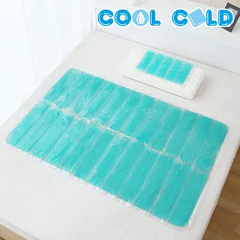 【COOL COLD】透明薄荷涼感冷凝墊-1枕+1床(共9kg)