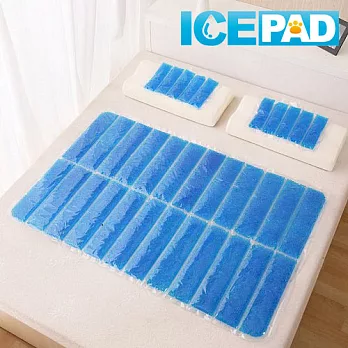 【ICE PAD】第五代極冷冰晶珠冷凝墊-枕墊Sx2+床墊Lx1(共10KG)