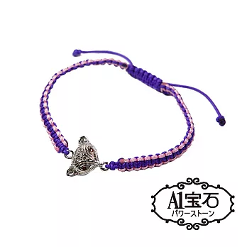 【A1寶石】魅力小狐仙-增強魅力、招桃花人際、招財開運-粉紫線款(老師推薦 開光加持)